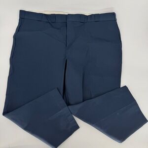 Dickies 874 Work Pants Navy Flat Front Workwear 52x26.5 NWT Tailored
